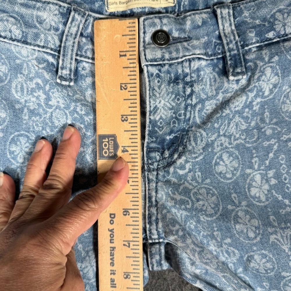 NEW Rock & Roll Denim Girls Size 8 Extra Stretch Paisley Print Flare Jeans NWT - Picture 7 of 11